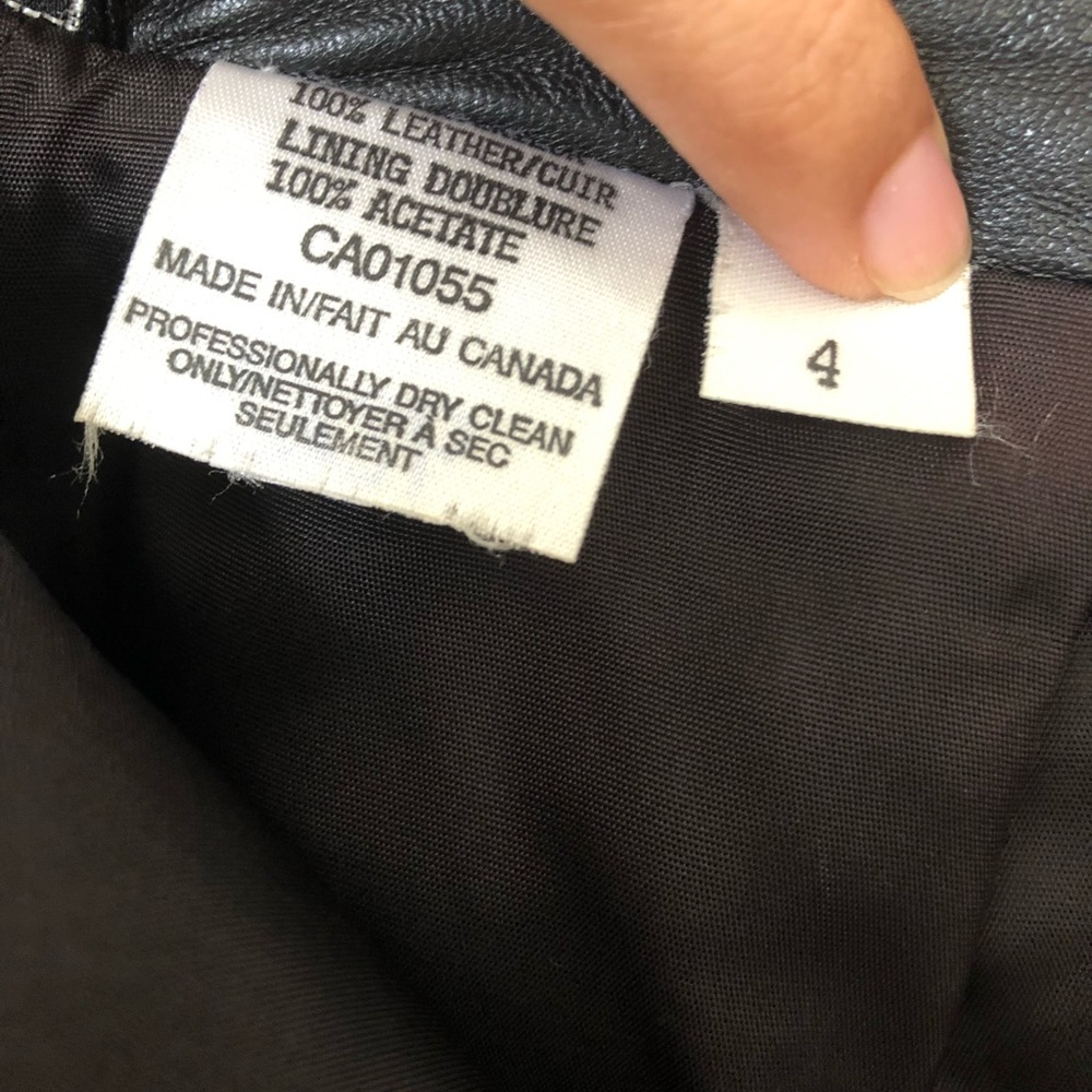 Vintage Leather Mini Skirt - Picture 7 of 8